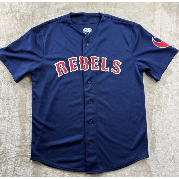Star Wars Other - Star Wars Rebels Baseball Jersey Size Small Blue Skywalker 77